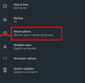 Reset the phone's network settings