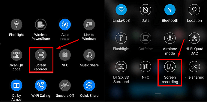 How to Record a screen in Motorola's default screen recording function?