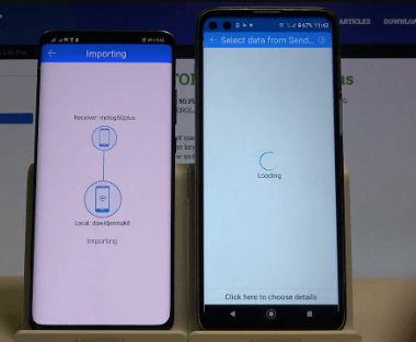 Transfer Data Motorola to Motorola via Bluetooth